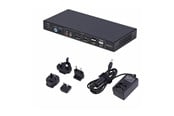 Przełącznik KVM - StarTech.com 2-Port Dual-Monitor DP KVM Switch w/Video Matrix 4K 60Hz - KVM / audio / USB switch - 2 ports - TAA Compliant - P2ADD121D-KVM-SWITCH