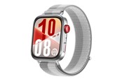Smartwatch, zegarek i opaska sportowa - Huawei Watch FIT 4 - Silver Woven - 55020EWR