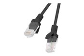 Kabel sieciowy - Lanberg patch cable - 3 m - RAL 9004 black - Czarny - 3m - PCU6-10CC-0300-BK