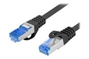 Kabel sieciowy - Lanberg patch cable - 2 m - RAL 9004 black - Czarny - 2m - PCF6A-10CC-0200-BK