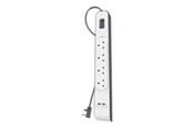 Kabel zasilający (zewnętrzny) - Belkin - surge protector - BSV401AF2M