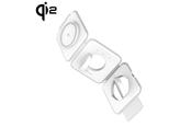 Telefon - Adapter i Ladowarka - j5create Qi2 3-in-1 Magnetic Travel Wireless Charging Station - JUPW3215W-N