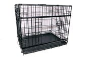Psy - Active Canis - Klatka Premium z przesuwnymi drzwiami - czarna - 61 x 46 x 51 - 97403