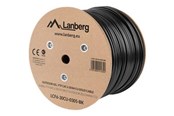Kabel sieciowy - Lanberg bulk cable - 305 m - black RAL 9004 - Czarny - 305m - LCF6-30CU-0305-BK