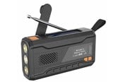 Radio DAB i budzik - DENVER SCD-2033 - Emergency Radio - Solar - Dynamo - 2000mAh Powerbank - DAB/FM - Czarny - SCD-2033