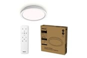 Lampy - Philips AIO Ceiling Light with Remote (Round Black) – 24W Integrated LED Lamp with 3 step dimming 2-pack - 929004738802