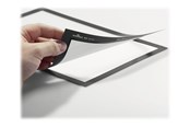 Konferencja i prezentacja - DURABLE Samoprzylepna ramka informacyjna z podnoszoną magnetyczną przednią stroną w formacie A6 do szybkiej i wygodnej wymiany informacji. - 487001