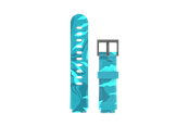 Smartwatch - akcesoria - Xplora XGO3 Strap - Turquoise Dinosaur - XGO3-STR-RP-DINOS