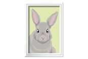 Kreatywne gry - Ravensburger CreArt Paint by Numbers - Gray Rabbit - 237180