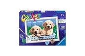 Kreatywne gry - Ravensburger CreArt Painting by Numbers - Cute Puppies - 289318