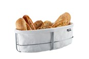 Przybory kuchenne - GEFU Koszyk na pieczywo biały owalny BRUNCH - G33661