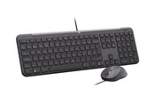 Klawiatura - Logitech Signature Slim Wired Combo MK620 for Business - Zestaw klawiatura i mysz - Nordycki - Czarny - 920-013347