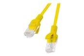 Kabel sieciowy - Lanberg patch cable - 25 cm - yellow RAL 1016 - Żółty - 0.25m - PCU5-20CC-0025-Y