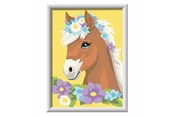 Kreatywne gry - Ravensburger CreArt Paint by Numbers - Horse with Flowers - 23980 1