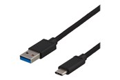 Kabel USB - Deltaco - USB-C adapter - 24 pin USB-C to USB Type A - 25 cm - USBC-1150