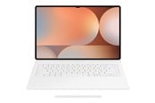 Klawiatura - Samsung Galaxy Tab S10 Ultra / Tab S9 Ultra - Book Cover Keyboard - White (English) - Etui z klawiaturą - Biały - EF-DX925UWEGWW