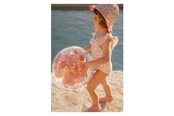 Zabawy w wodzie - Little Dutch Pink Flowers Beach Ball 3D Figure 35cm - 2014448