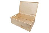 Pokój dzieciecy - Playwood - Pine Storage Chest with Hinged Lid (40x30x23cm) - SL1002