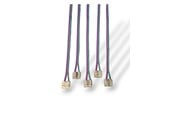 Lampy - HiluX SmartClip for 12mm RGBW COB LED Strip w. 10cm cord - 5-pack - 5714255010800