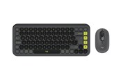 Klawiatura - Logitech POP Icon Combo - Zestaw klawiatura i mysz - Włochy - Szary - 920-013115