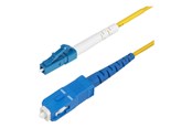 Kabel sieciowy - StarTech.com 5m (16.4ft) LC to SC (UPC) OS2 Single Mode Fiber Cable - patch cable - 5 m - yellow - Żółty - 5m - SPSMLCSC-OS2-5M