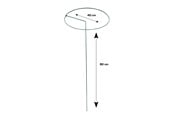 Narzedzia ogrodnicze - Home>it Plant support Ø40 x H80 cm - 92146