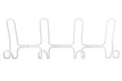 Wsporniki i zawiasy  - Home>it designer coat rack with 4+4 hooks white - 12131