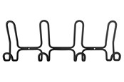 Wsporniki i zawiasy  - Home>it designer coat rack with 4+4 hooks black - 12133