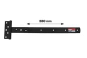 Wsporniki i zawiasy  - Home>it T-hinge matt black 380 x 30 mm zinc-coated carbon steel - 20504