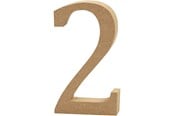 Artykuly Artystyczne & Rzemieslnicze - Creativ Company - Number 2 MDF 8cm 1 pcs. - 56393