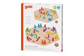 gry-planszowe-karciane-i-kosci - Goki Wooden Ludo Game 6 Players - 56298