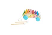 Zabawki dla niemowlat - Bigjigs Wooden Pull Along Xylophone - 37068