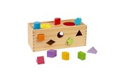 Zabawki drewniane - Bigjigs Wooden Mystery box Shape sorter 10 pcs. - 37008