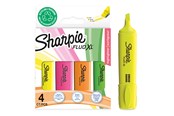 Przybory do pisania i rysowania - Sharpie Fluo XL Highlighters | Chisel Tip | Assorted Fluorescent | 4 Count - 2190473