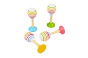 Zabawki drewniane - Bigjigs Wooden Junior Maraca 2pcs. - 37071