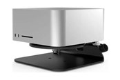 Akcesoria komputerowe - Compulocks Mac Studio Security Stand with Dual Head Coiled Cable Keyed Lock Black - MSSTD01CL02H