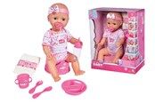 Lalki i akcesoria - New Born Baby NBB Baby Doll Pink Accessories - 105039005