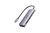 Stacja dokujaca - UGREEN USB-C to 2 Ports USB3.0-A Hub + HDMI + TF/SD with PD Power Supply - Space Grey - 70411-UG