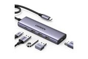Stacja dokujaca - UGREEN 5-in-1 USB-C to 3*USB.3.0+HDMI Hub with USB-C Power Supply - 15596-UG