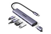 Stacja dokujaca - UGREEN 5-in-1 USB-C to 1*USB.3.0+2*USB.2.0+HDMI Hub with USB-C Power Supply - 15495-UG