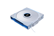 Wentylator obudowy - Lian Li UNI FAN TL-LCD Wireless Reverse 140 White - Wentylator obudowy - 140mm - Biały z oświetleniem RGB - 30 dBA - G99.14RTLLCD1W1W.00