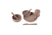 Zabawki dla niemowlat - Dantoy - Children's Tableware Mocha 7-piece. - 6200