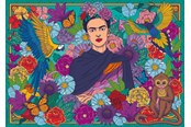 Puzzle - Ravensburger Frida Kahlo’s Paradise: Parrot Monkey and Blooms - 12001475