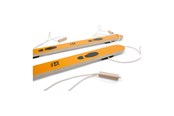 Zabawki drewniane - BS Toys Wooden Running Skis for 2 Persons 90cm - GA130