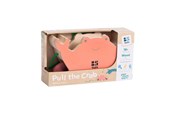 Zabawki dla niemowlat - BS Toys Wooden Crab with Pull Cord - GA500