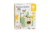 Zabawki dla niemowlat - Classic World Wooden Kitchen Walker 15pcs. - 10521