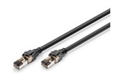 Kabel sieciowy - DIGITUS patch cable - 1 m - black - Czarny - 1m - DK-1843-010