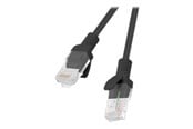 Kabel sieciowy - Lanberg patch cable - 5 m - RAL 9004 black - Czarny - 5m - PCU6-10CC-0500-BK
