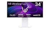 Monitor - 34" LG UltraGear 34GX90SA - 3440x1440 (UWQHD) - 240Hz - OLED - 65W USB-C - 34GX90SA-W