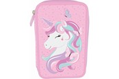 Przybory szkolne - Tinka PENCILCASE DUBBLE UNICORN ROSA  COOL SCHOOL - 8-804713